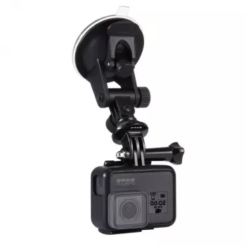 Puluz soporte para parabrisas de coche para cámaras de acción (incl. Osmo Action 5 Pro, Insta360 X5)