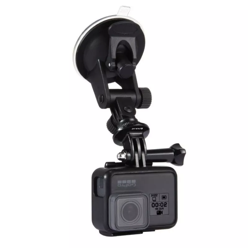 Puluz soporte para parabrisas de coche para cámaras de acción (incl. Osmo Action 5 Pro, Insta360 X5)
