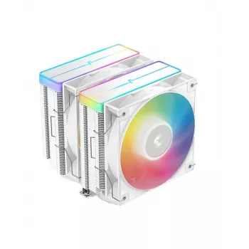 Disipador de aire para chipset y placa base DeepCool AG620 WH ARGB V2 12 cm Blanco 1 ud.