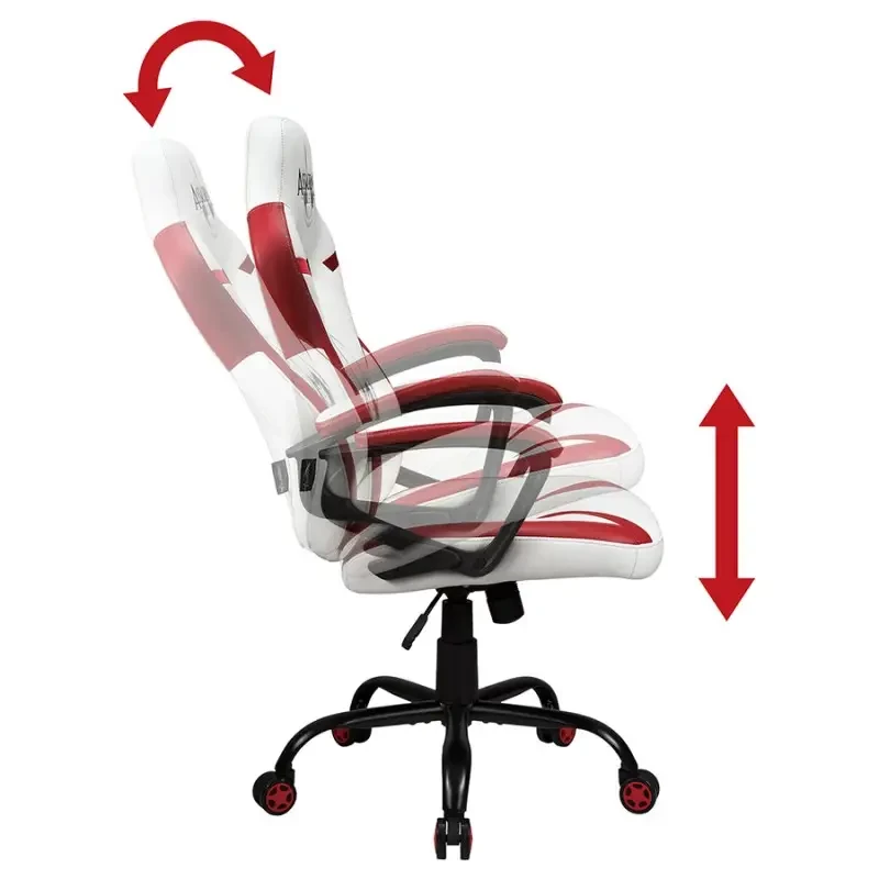 Silla de oficina Subsonic SA5573-AC1 asiento acolchado respaldo acolchado blanco