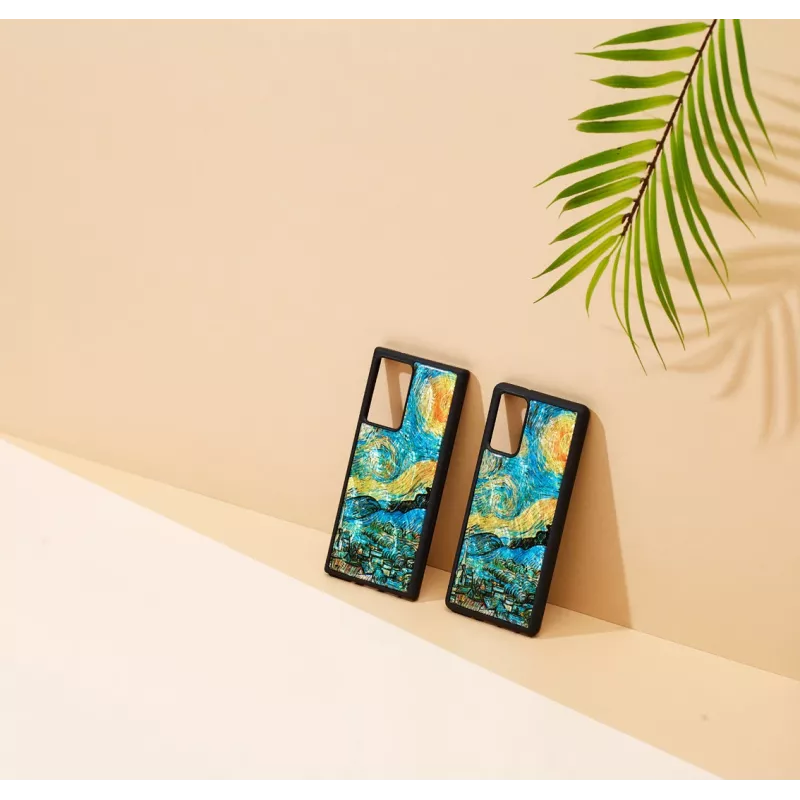 Funda protectora iKins para Samsung Galaxy Note 20 Ultra — diseño noche estrellada negra