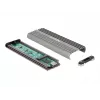 Carcasa para SSD DeLOCK 42001 plateada M.2