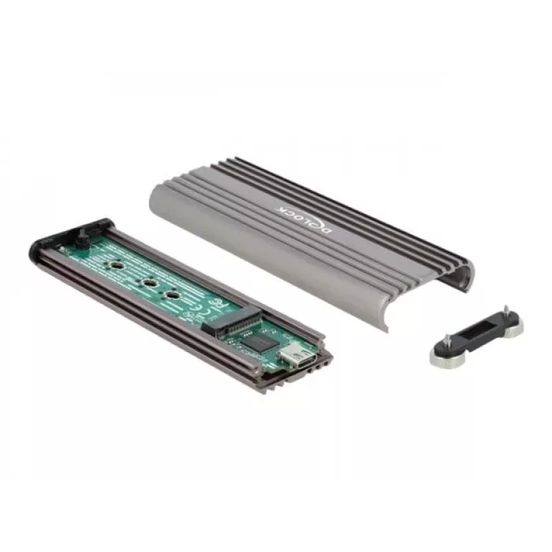 Carcasa para SSD DeLOCK 42001 plateada M.2