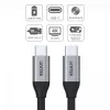Cable de datos y carga USB-C a USB-C Unitek C14082ABK 1 m, USB 3.2 Gen 2 (10 Gbit/s), 100 W PD, Negro