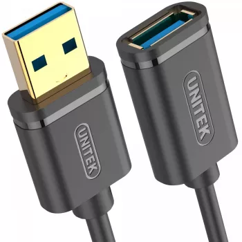 Cable USB UNITEK Y-C457GBK USB 3.2 Gen 1 (3.1 Gen 1) 1 m USB A negro