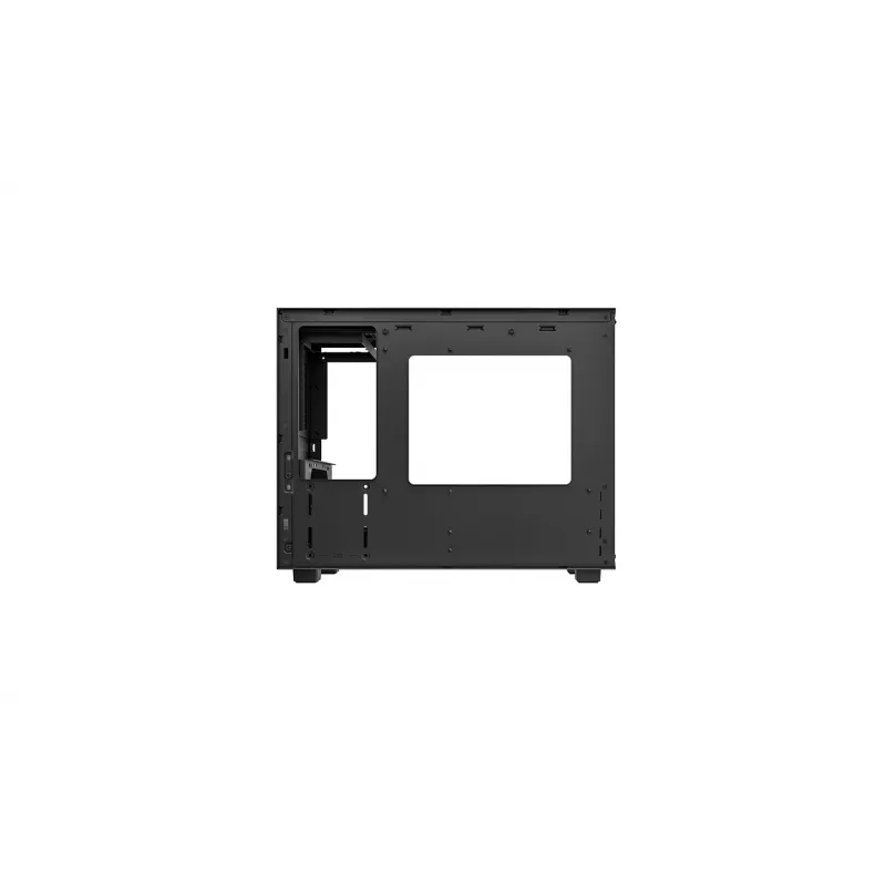DeepCool CH160 PLUS R-CH160-BKNGM0-G caja compacta para ordenador (SFF), Mini-ITX/Micro-ATX, cristal templado, negra