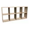 Estantería topper MALAX 2X4 SONOMA, roble sonoma, 8 baldas, 1470×300×750 mm
