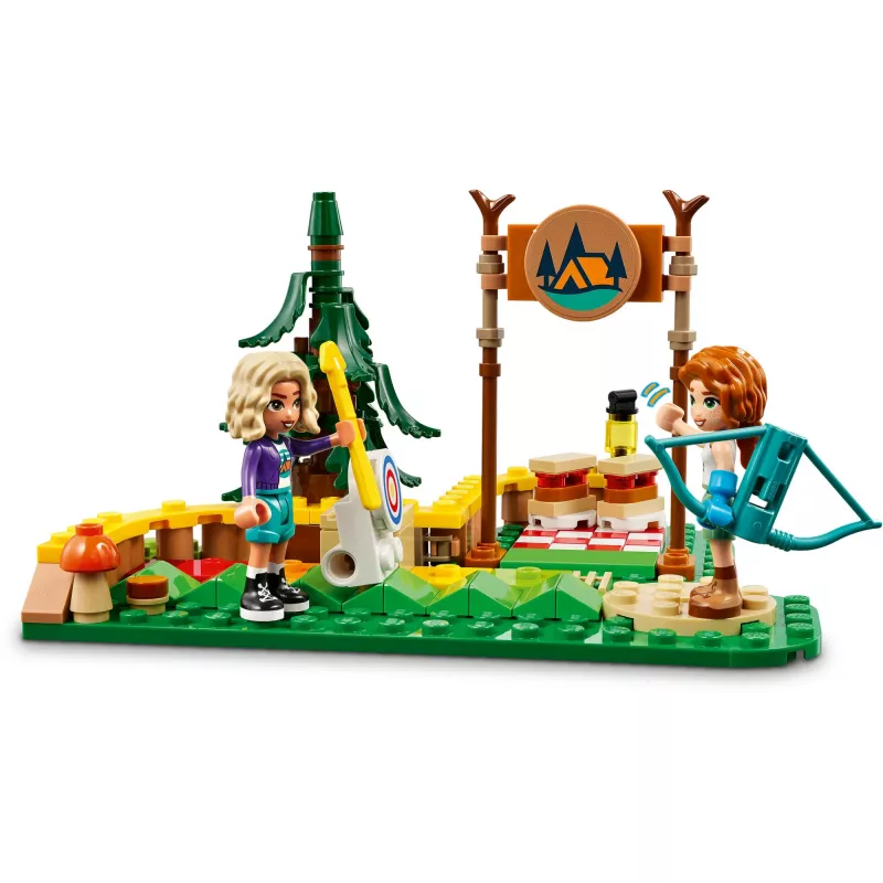 LEGO Friends Campamento de aventura de tiro con arco 42622 — 157 piezas, 2 minifiguras, edad 6+
