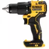 DeWALT DCD709N-XJ 18V XR taladro atornillador percutor inalámbrico sin escobillas, 1650 rpm, 65 Nm, 340 W, portabrocas sin llave 13 mm, 1,2 kg, sin batería ni cargador, negro/amarillo