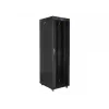 Lanberg FF01-6842-12BL armario rack de suelo de 19 pulgadas 42U, 600x800 mm, puerta de cristal, LCD, IP20, para montar, negro