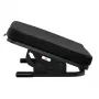 Reposapiés MACLEAN MC-460 reposapiés metálico acolchado ergonómico, base antideslizante, inclinación -20–20°, carga máx. 20 kg, negro
