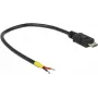 Cable USB DeLOCK 0,15 m Micro-USB B negro