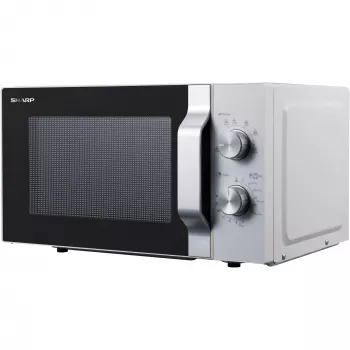 Microondas Sharp R204WA plata, blanco microondas solo encimera 20 l 800 W