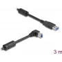 Cable USB DeLOCK Type-A macho a Type-B macho 90° acodado 3 m