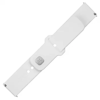 Fixed | Set Sporty Strap con cierre rápido de 22 mm para smartwatch | 160-235 mm | Blanco | Silicona