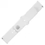 Fixed | Set Sporty Strap con cierre rápido de 22 mm para smartwatch | 160-235 mm | Blanco | Silicona