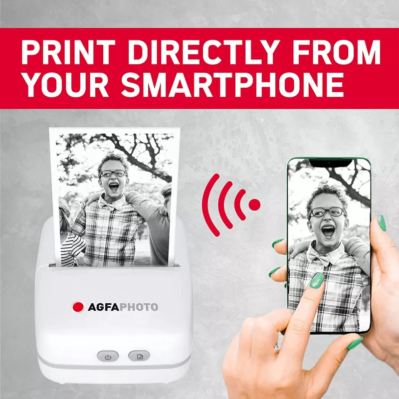Impresora AgfaPhoto Realpix Pocket P térmica blanca