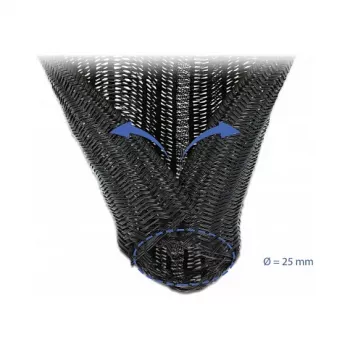 Funda trenzada DeLOCK 18920 5 m x 25 mm negra
