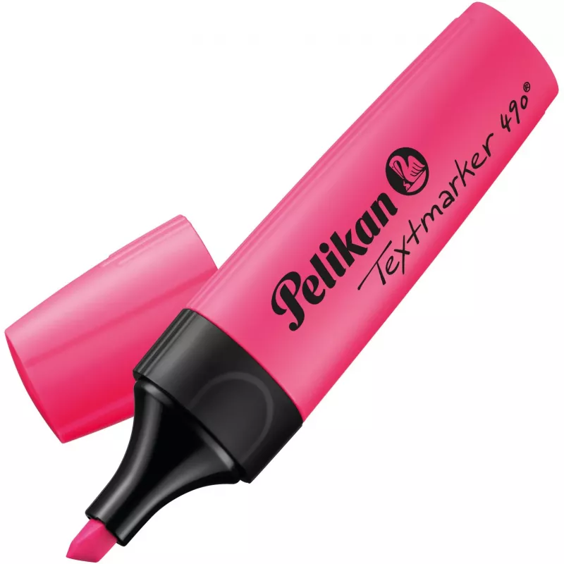 Rotulador fluorescente Pelikan 490 rosa