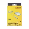 Ratón DeLOCK 12532 oficina ambidiestro USB Type-A óptico 3200 DPI