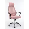 Topeshop FOTEL NIGEL RÓŻOWY silla de oficina/ordenador asiento acolchado respaldo de malla