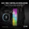 CORSAIR VENGEANCE RGB 32GB 2x16GB DDR5 6000MT/s DIMM Unbuffered 36-44-44-96 Std PMIC AMD EXPO disipador gris PCB negro 1,4V