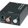 Convertidor AV SpeaKa Professional 989149 — Toslink (óptico) a RCA, adaptador de audio digital