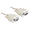 Cable serie DeLOCK 84250 Gris 5m Sub-D9