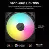 Ventilador Corsair RS140 ARGB 14 cm negro 330-1700 RPM