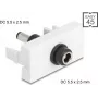 Módulo alargador de corriente DC DELOCK Easy 45 — conector hembra DC 5,5×2,5 mm a conector macho DC 5,5×2,5 mm — Modelo 90865