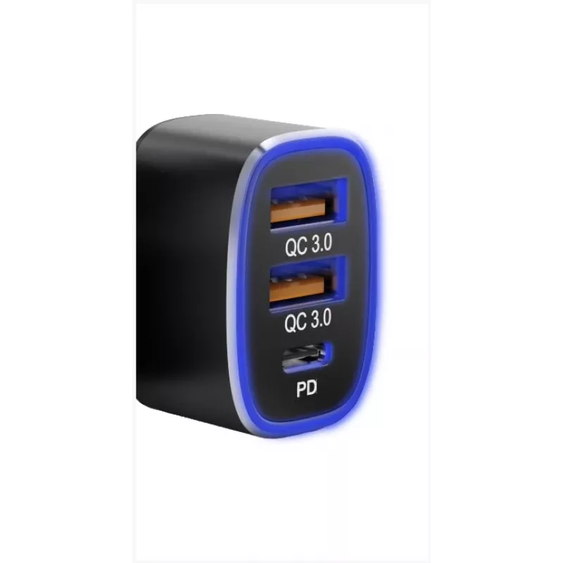 Cargador de coche Tellur FCC9 56W 9A — fuente de alimentación USB para coche, 56W de potencia total, 9A máx.