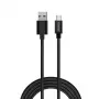 Cable USB Savio CL-129 2 m USB 2.0 USB A USB C negro