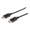 Cable de conexión DisplayPort con bloqueo 1080p 60Hz FHD Type DP / DP macho / macho negro 1m