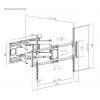Gembird WM-120 pc(s)-01 soporte de TV 3,05 m (120) negro