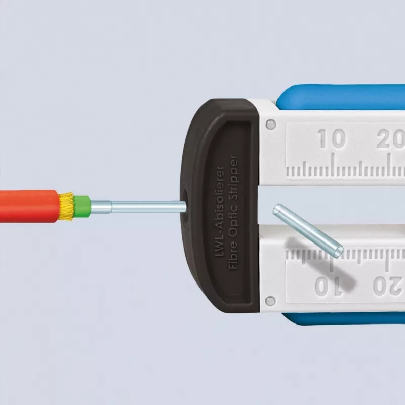 Pelacables 12 85 110 SB para fibra óptica, herramienta pelacables/pelamanguitos (azul/blanco)