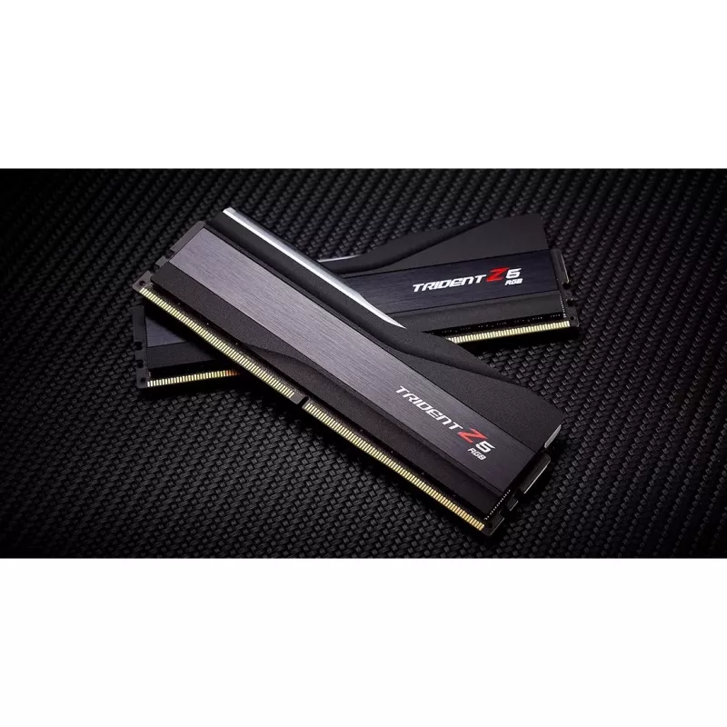 DIMM 32 GB DDR5-6000 (2x 16 GB) Dual-Kit, memoria RAM negra, F5-6000J3036F16GX2-TZ5RK, Trident Z5 RGB, INTEL XMP