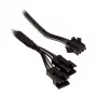 Cable de alimentación interno PHANTEKS PH-CB-DRGB3P — 3 pines a 2× Molex (3 pines), negro/gris