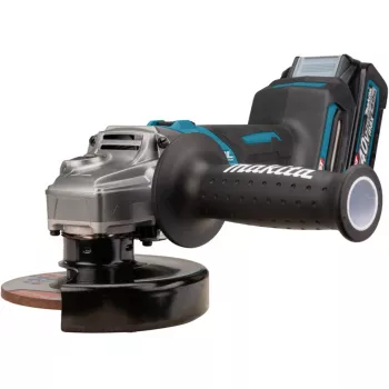 Amoladora angular a batería GA008GM201 XGT, 40Voltios (azul/negro, 2x batería Li-Ion XGT 4,0Ah, MAKPAC tamaño 4)