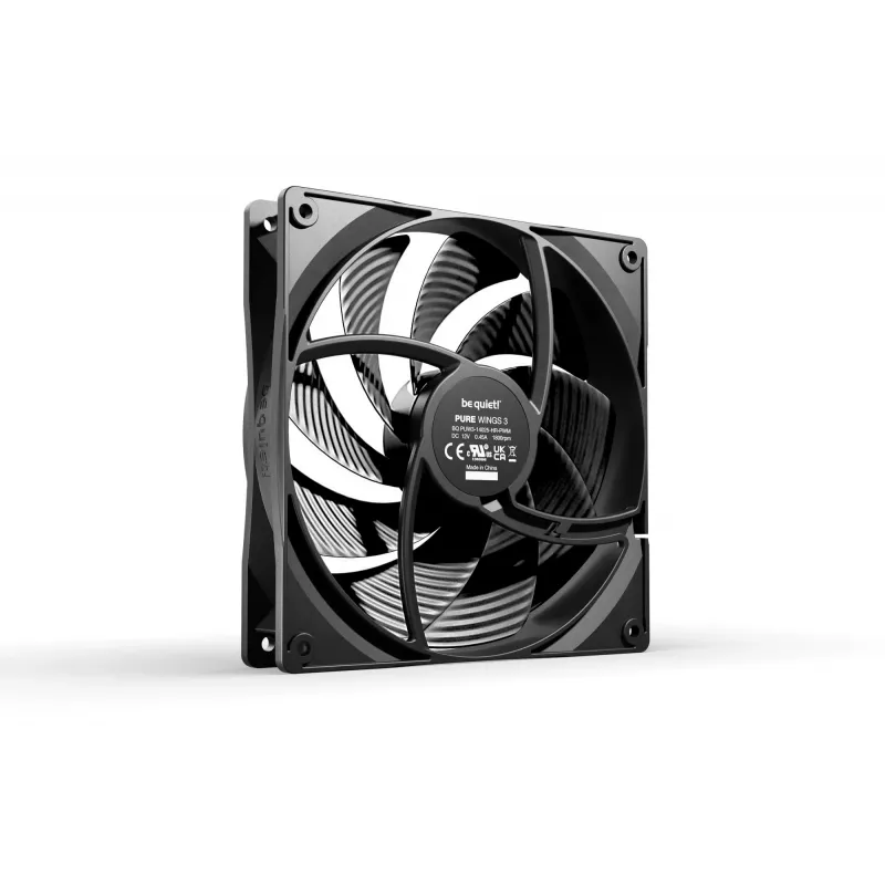 be quiet Pure Wings 3 140mm PWM Ventilador de carcasa de alta velocidad para ordenador 14 cm Negro 1 ud.