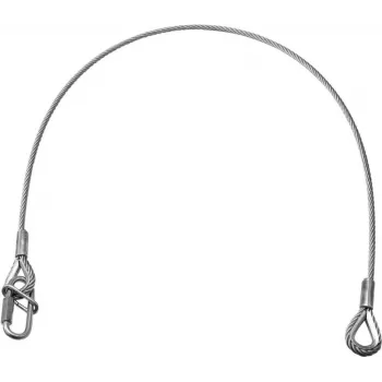 Cable de seguridad EUROLITE UNV-5 3x600mm hasta 5kg plateado