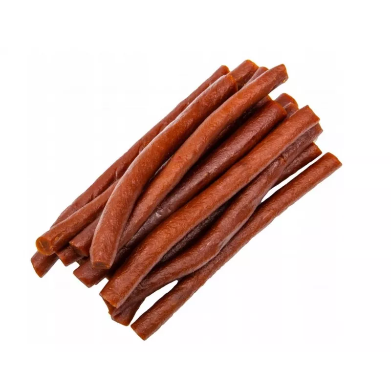 Snacks para perros Hilton Soft Beef Sticks 500 g — tiras masticables blandas de ternera para la higiene dental de perros adultos, bolsa de 500 g