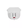 Akyga AK-CH-32 cargador USB-C GaN plano 65 W, 2 x USB-C PD, blanco