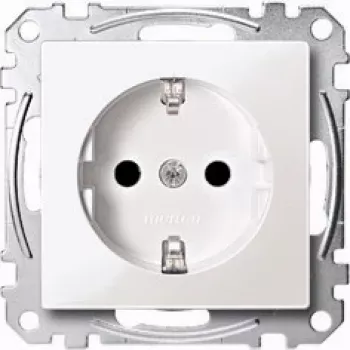 Toma de corriente Merten MEG2300-0319 CEE 7/3 blanco 250 V 16 A termoplástico