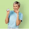 Electroestimulador Medisana TT-10E TENS inalámbrico recargable — 5 programas, 10 niveles de intensidad, 2 electrodos (74×55 mm)