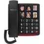 Teléfono con cable de teclas grandes AMPLICOM BigTel 40 plus – pantalla grande, teclas de marcación rápida con foto