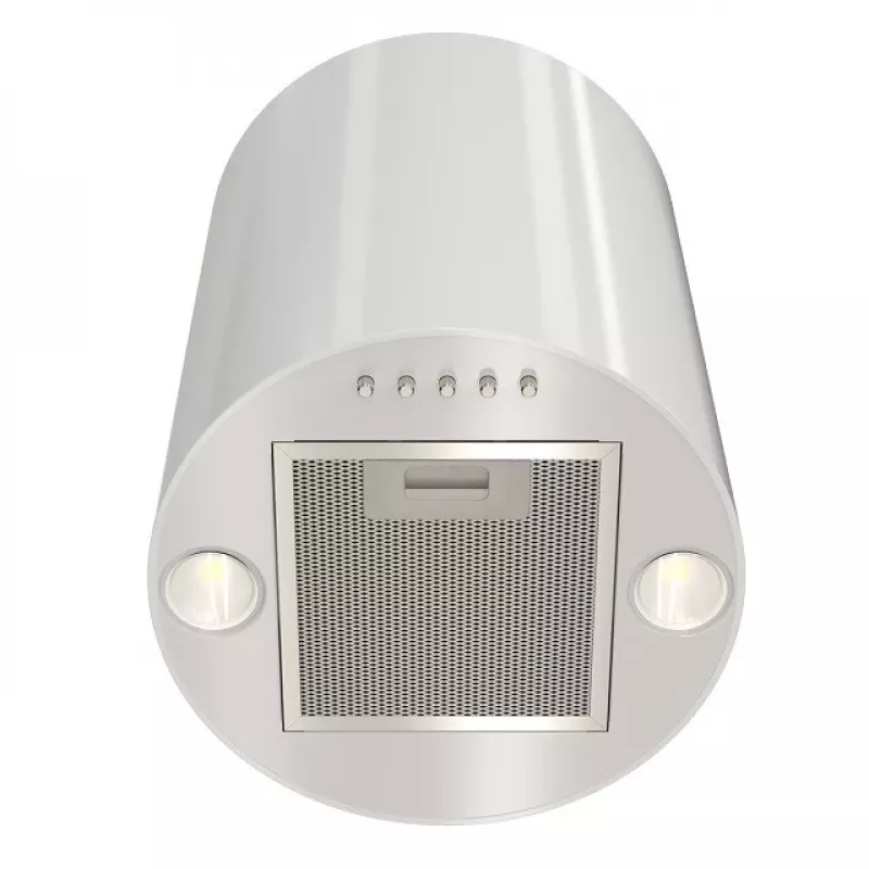 Campana extractora MAAN Elba Mini WPB 431 — blanca, carcasa de acero, control electrónico, 120–300 m³/h, ø310 mm, altura 400 mm