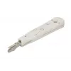 Herramienta de inserción Krone Extralink NT-T002, cuchilla de acero templado, mango de plástico, función de bloqueo, gris/blanco