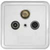 Axing SSD 2-00 Toma coaxial final F-Type, blanco