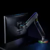 Soporte para monitor gaming NanoRS 17-32 con iluminación LED RGB soporte de mesa regulable en altura giratorio inclinable máx. 9 kg VESA 75x75 / 100x100