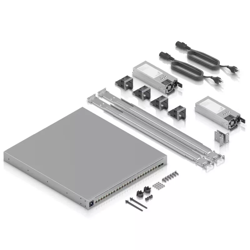 Ubiquiti ECS-24-POE (1050W) ENTERPRISE-GRADE 24-PORT, Switch Layer 3 Etherlighting POE+++, 10 Gbe RJ45, 25G SFP28